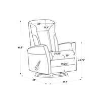 Fauteuil inclinable à bascule pivotant, fauteuil inclinable d'appoint