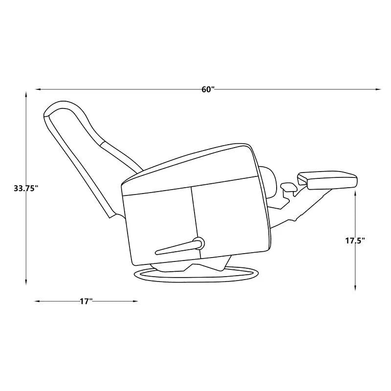 Fauteuil inclinable à bascule pivotant, fauteuil inclinable d'appoint