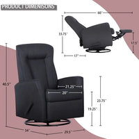 Fauteuil inclinable à bascule pivotant, fauteuil inclinable d'appoint