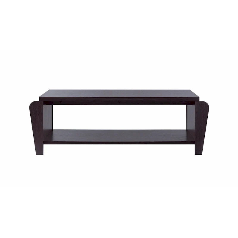 Table basse 1 étagère contemporaine marron 56 pouces Rafi par Furniture of America