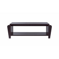 Table basse à 1 étagère contemporaine Rafi brun de 56 pouces par Furniture of America