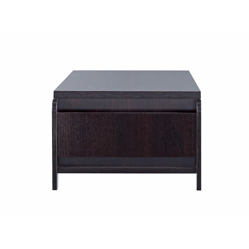 Table basse à 1 étagère contemporaine Rafi brun de 56 pouces par Furniture of America