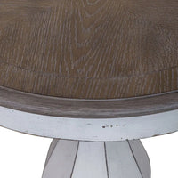 Table d'appoint ronde blanc antique Magnolia Manor