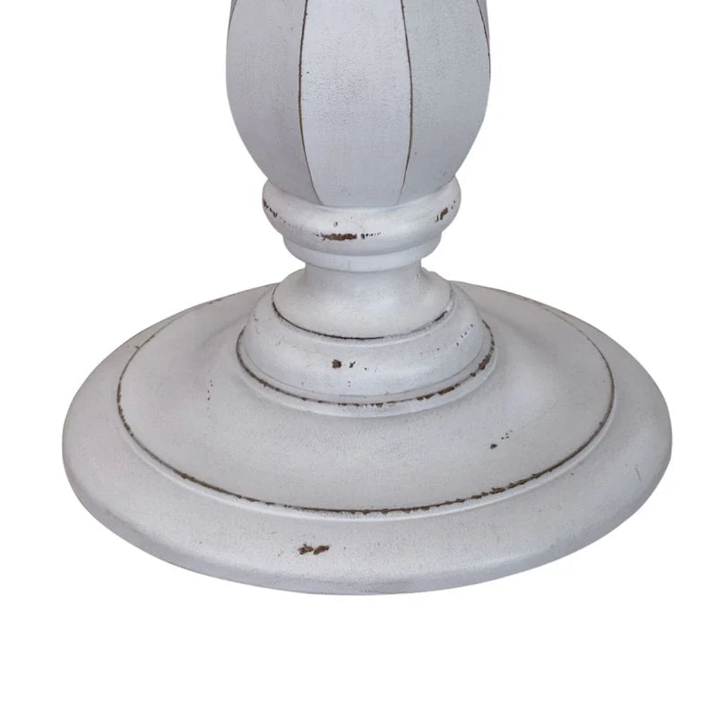 Table d'appoint ronde blanc antique Magnolia Manor