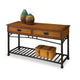 Table de canapé en chêne vieilli style artisan moderne par Homestyles