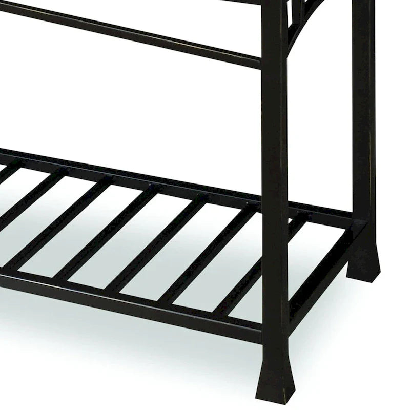 Table de canapé en chêne vieilli style artisan moderne par Homestyles