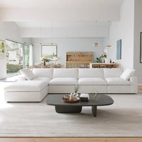 Canapés Forme L pour Salon, Canapé Sectionnel Modulable Convertible Moderne avec Housses de Coussins Amovibles
