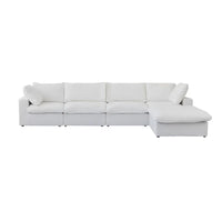 Canapés Forme L pour Salon, Canapé Sectionnel Modulable Convertible Moderne avec Housses de Coussins Amovibles
