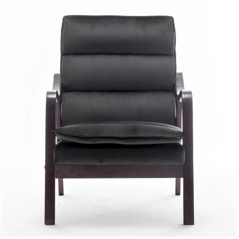Fauteuil en velours Clovis 24.8, style moderne du milieu du siècle
