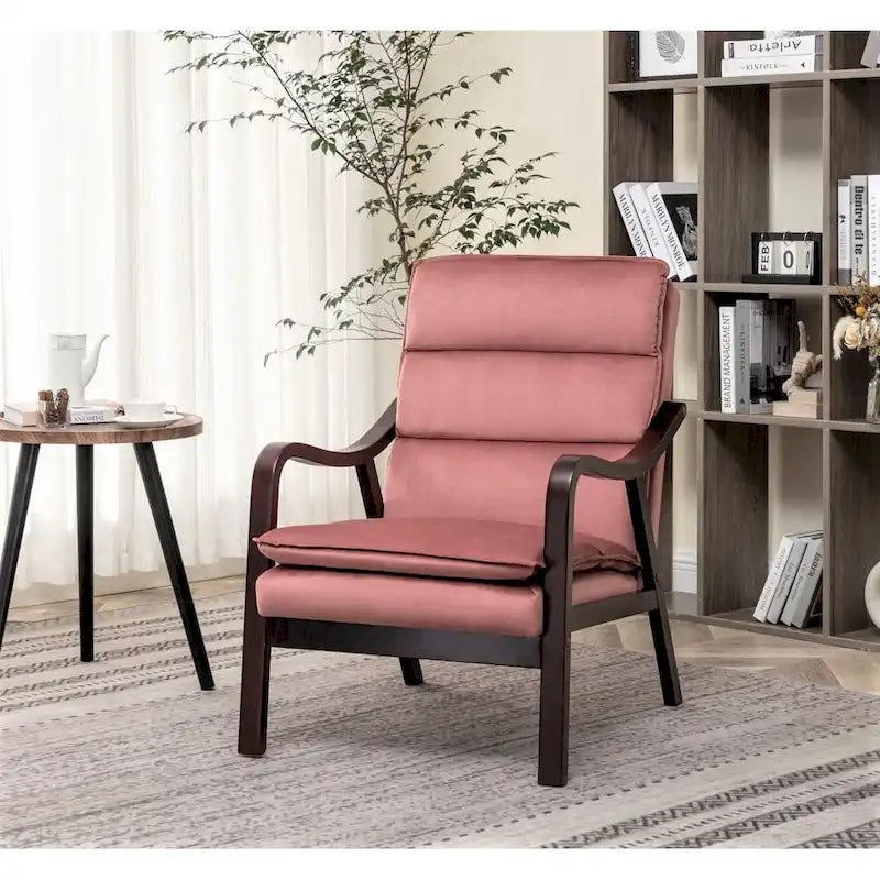 Fauteuil en velours Clovis 24.8, style moderne du milieu du siècle