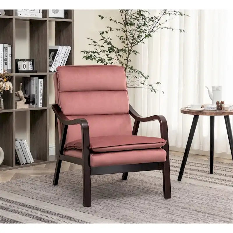 Fauteuil en velours Clovis 24.8, style moderne du milieu du siècle