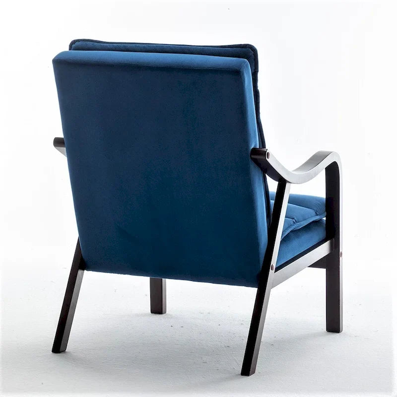 Fauteuil en velours Clovis 24.8, style moderne du milieu du siècle