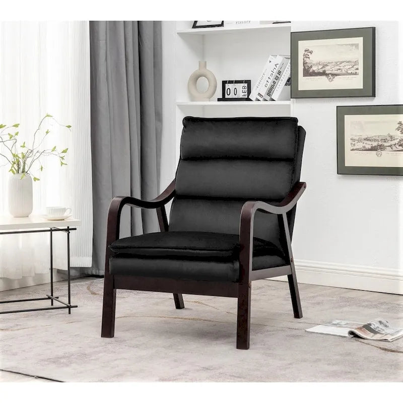 Fauteuil en velours Clovis 24.8, style moderne du milieu du siècle