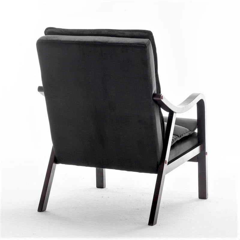 Fauteuil en velours Clovis 24.8, style moderne du milieu du siècle