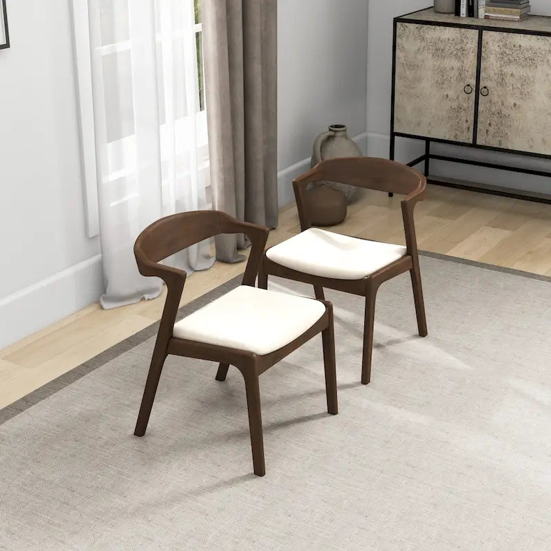Chaise de salle à manger moderne mid-century Rosanna (lot de 2)
