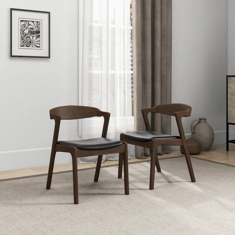 Chaise de salle à manger moderne mid-century Rosanna (lot de 2)