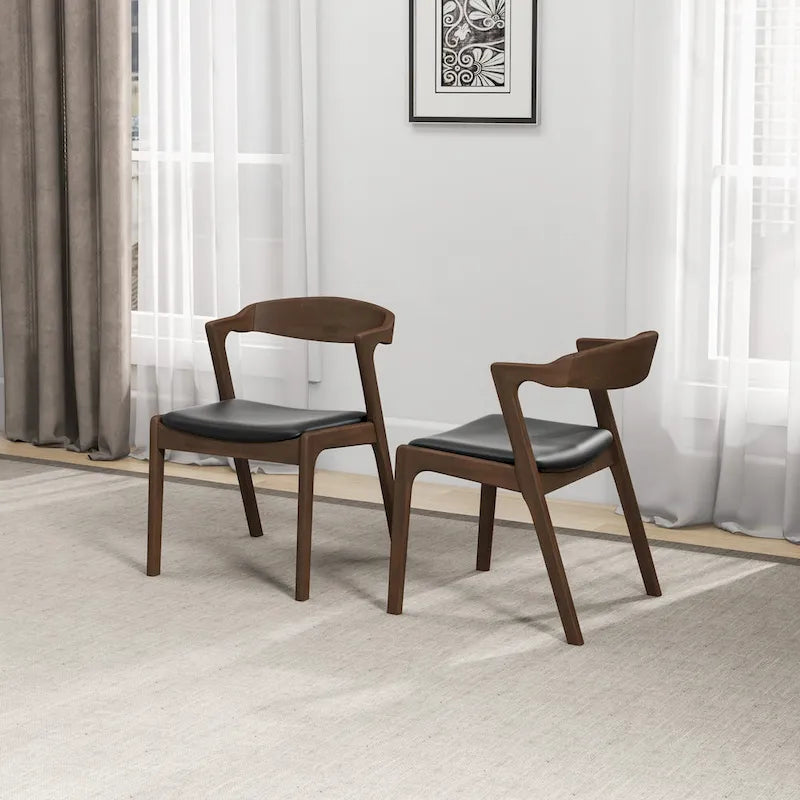 Chaise de salle à manger moderne mid-century Rosanna (lot de 2)