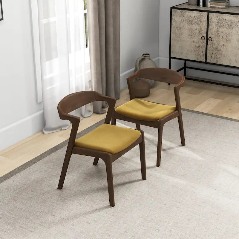 Chaise de salle à manger moderne mid-century Rosanna (lot de 2)