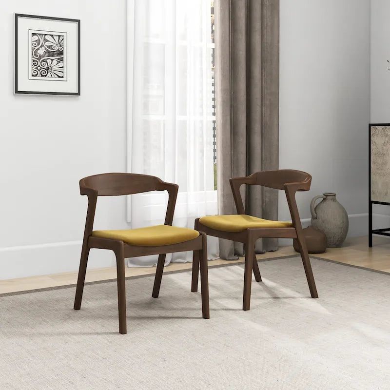 Chaise de salle à manger moderne mid-century Rosanna (lot de 2)