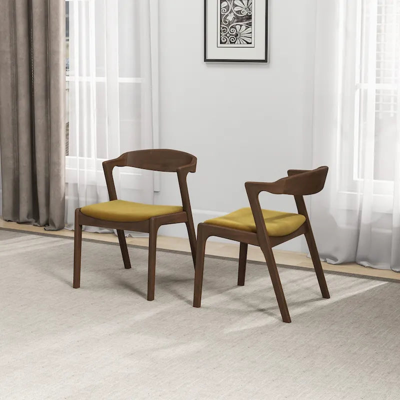 Chaise de salle à manger moderne mid-century Rosanna (lot de 2)