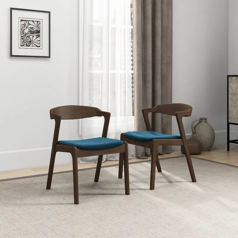 Chaise de salle à manger moderne mid-century Rosanna (lot de 2)