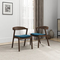 Chaise de salle à manger moderne mid-century Rosanna (lot de 2)