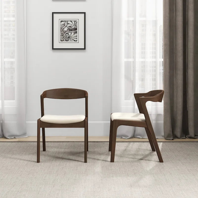 Chaise de salle à manger moderne mid-century Rosanna (lot de 2)