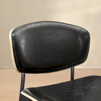 Art Leon Chaises de salle à manger modernes en bois cintré (lot de 2)
