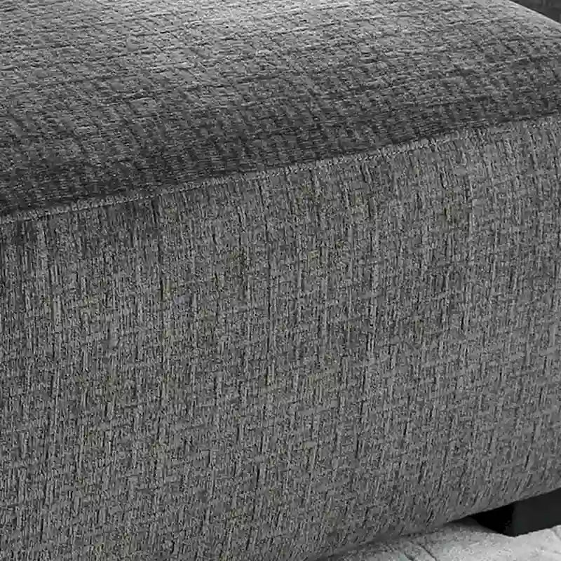 Kintra Pouf de cocktail rembourré en chenille contemporain par Furniture of America