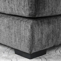 Kintra Pouf de cocktail rembourré en chenille contemporain par Furniture of America
