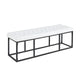 Banc d'appoint en similicuir Ellie Porthos Home avec base en métal