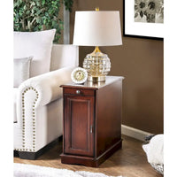 Table d'appoint multi-rangements en bois Terra Transitional de 12 pouces par Furniture of America