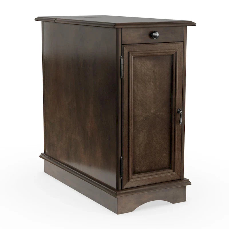 Table d'appoint multi-rangements en bois Terra Transitional de 12 pouces par Furniture of America