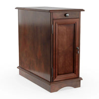 Table d'appoint multi-rangements en bois Terra Transitional de 12 pouces par Furniture of America