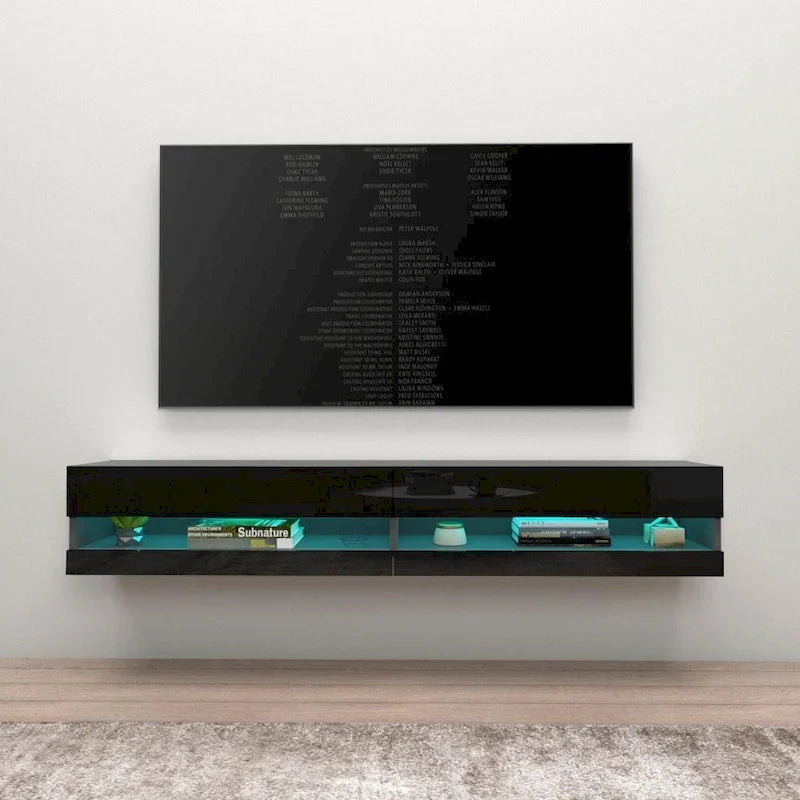 Meuble TV mural flottant Vigo 180 de 180 cm