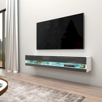 Meuble TV mural flottant Vigo 180 de 180 cm