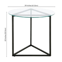 Table d'appoint ronde large Jenson 24 - 24 de large