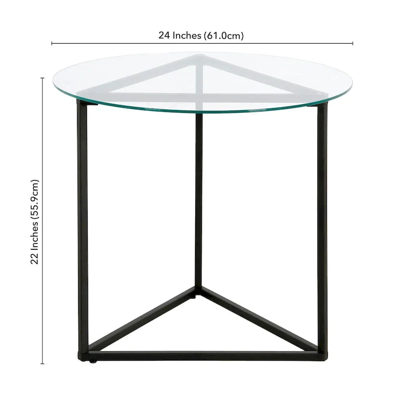 Table d'appoint ronde large Jenson 24 - 24 de large