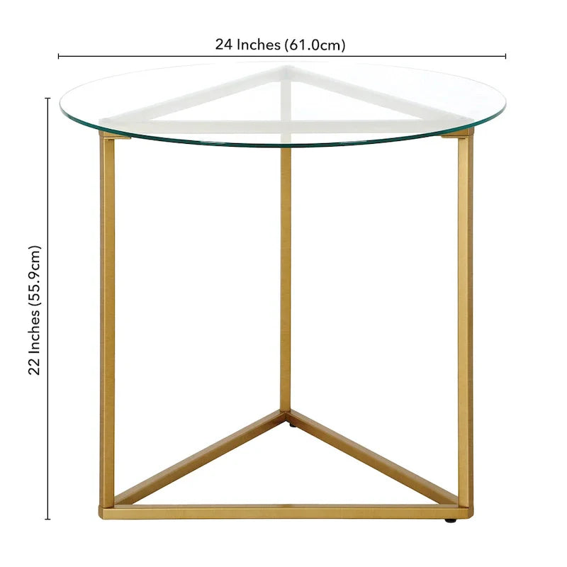 Table d'appoint ronde large Jenson 24 - 24 de large