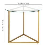 Table d'appoint ronde large Jenson 24 - 24 de large