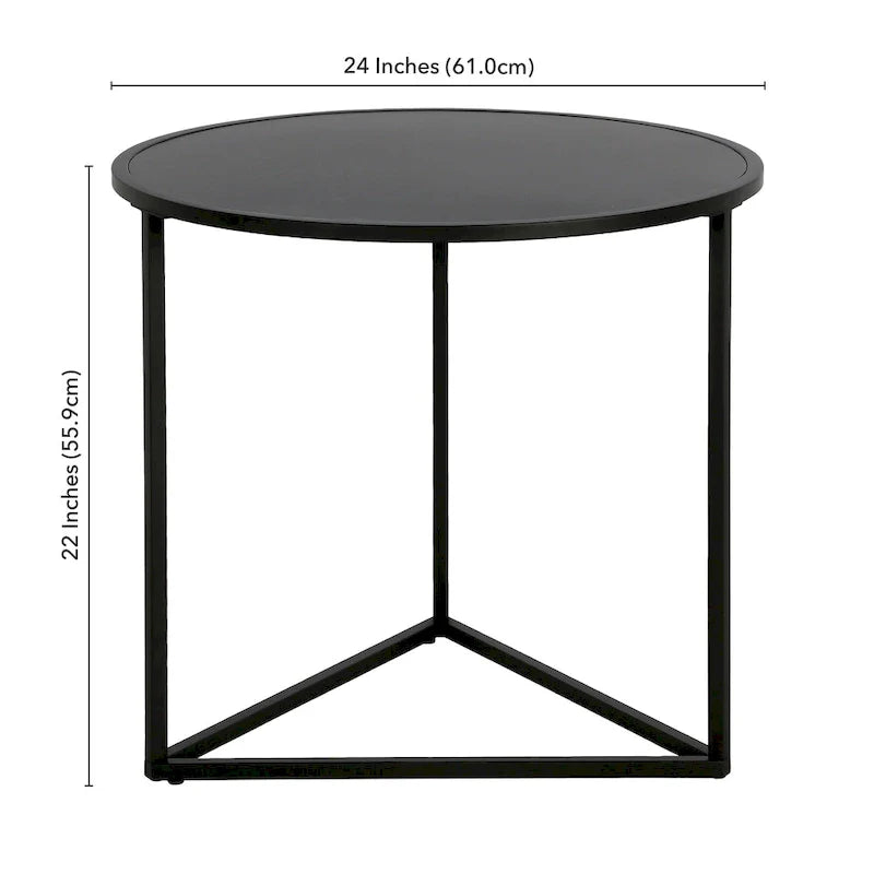 Table d'appoint ronde large Jenson 24 - 24 de large