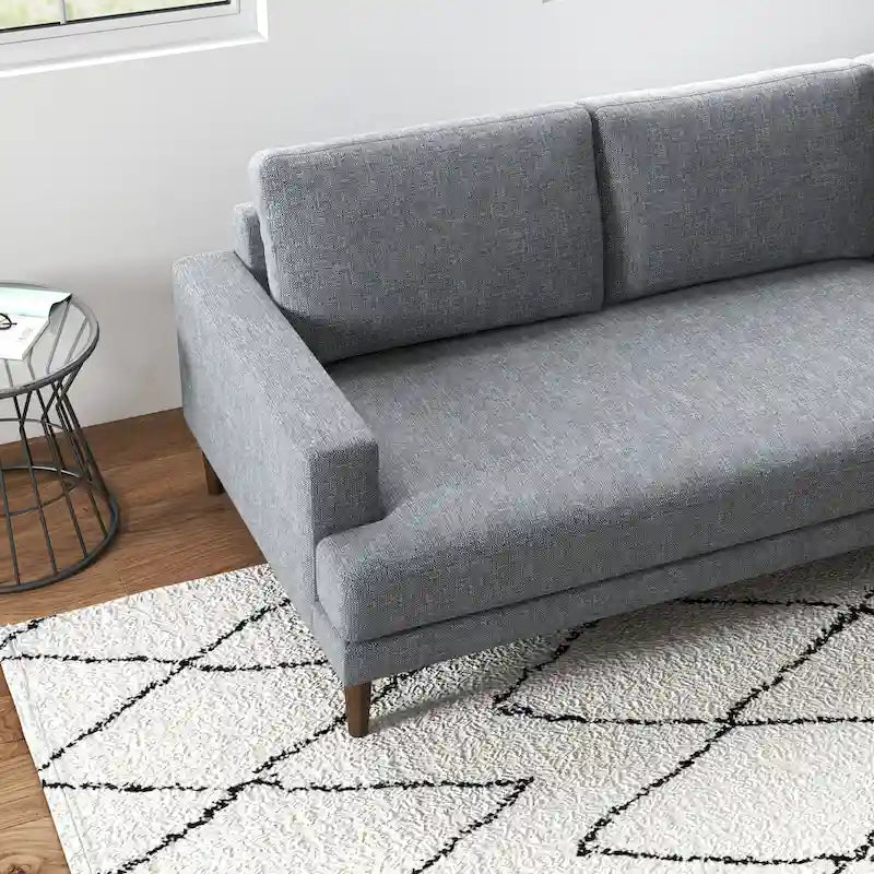 Harman Canapé sectionnel d'angle moderne en tissu pour salon