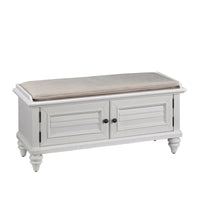 Banc de rangement rembourré Bermuda par Homestyles