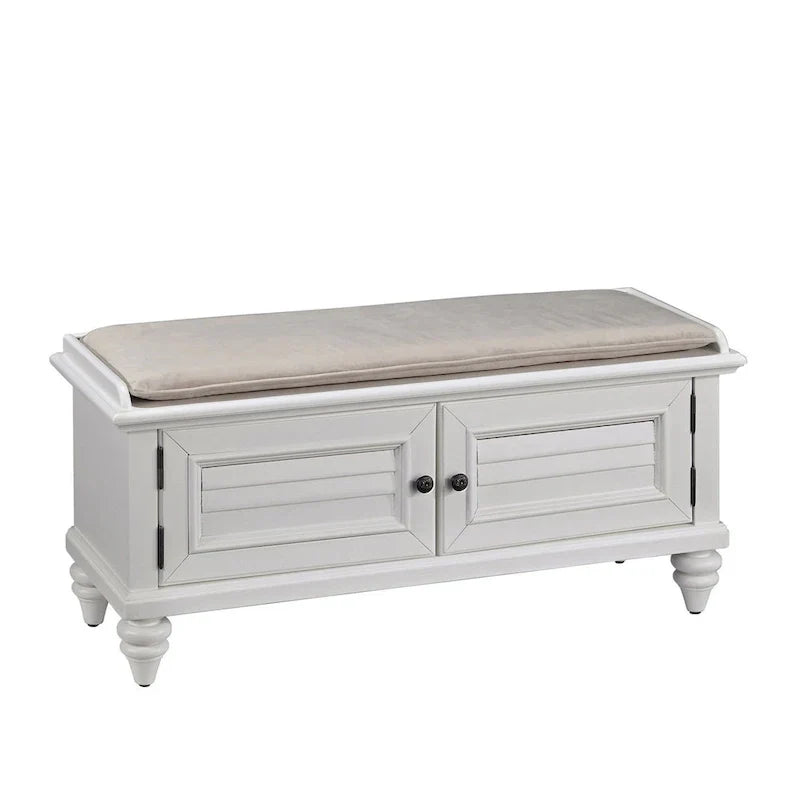 Banc de rangement rembourré Bermuda par Homestyles