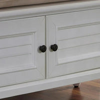 Banc de rangement rembourré Bermuda par Homestyles