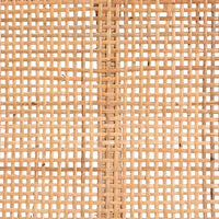 Banc d'appoint Abelia en rotin naturel et bois d'acajou de style bohème moderne
