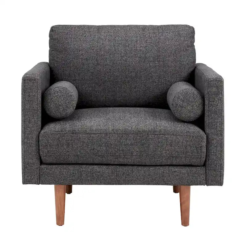 Chaise à pieds fuselés de style Mid-Century Oana avec coussins par iNSPIRE Q Modern
