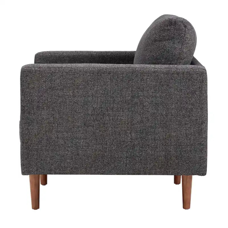 Chaise à pieds fuselés de style Mid-Century Oana avec coussins par iNSPIRE Q Modern