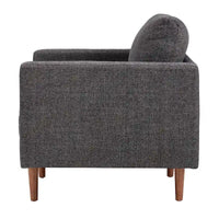 Chaise à pieds fuselés de style Mid-Century Oana avec coussins par iNSPIRE Q Modern