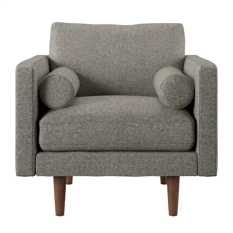 Chaise à pieds fuselés de style Mid-Century Oana avec coussins par iNSPIRE Q Modern